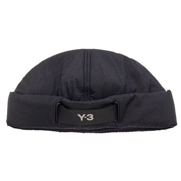 Y-3 Unisex Adult Padded Webbing Beanie / Black